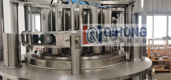 6 Heads Fully Automatic Can Filling Machine For Thick Sauce, Simple Operation